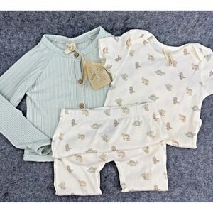 NEW Snug Baby Boy Outfit‎ 24M Long Sleeve & Pants w/Bodysuit Button Cozy Comfort